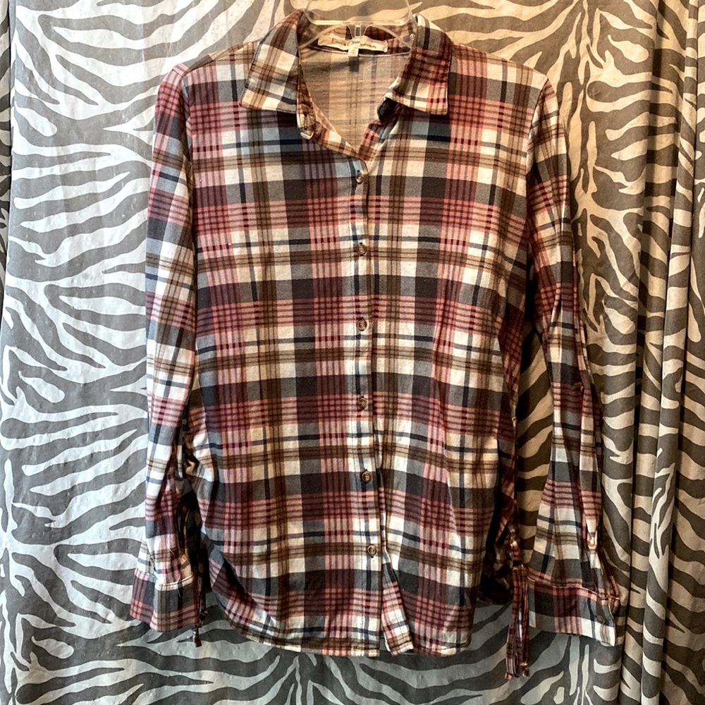 “Neapolitan” Plaid Maternity Shirt